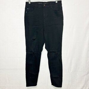 Vanilla Star Black High Rise Skinny Denim Jeans Stretch Juniors 11 (30x27)